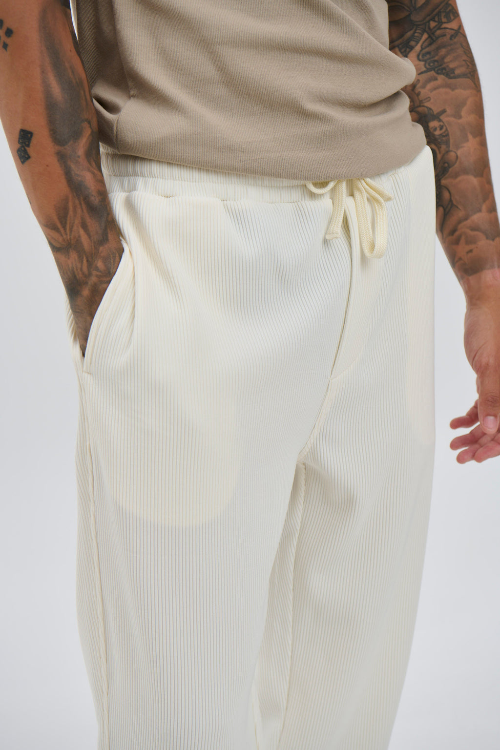 Rowan Pleated Pants Stone