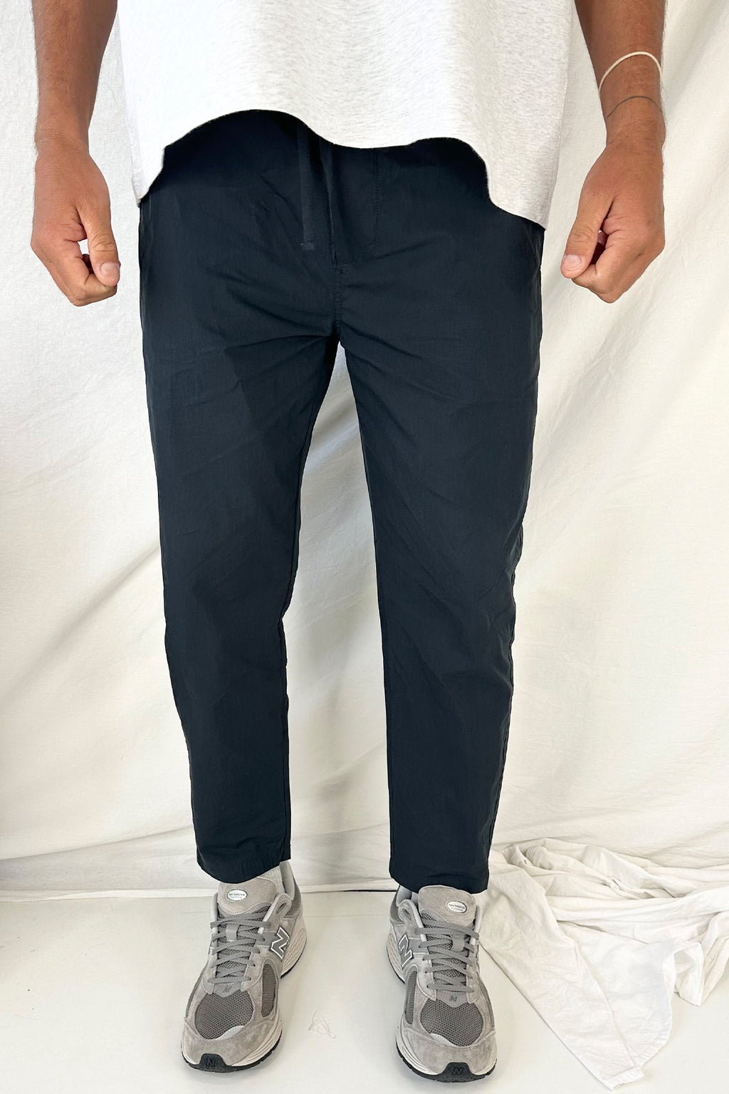 Novaroᵀᴹ Locky Straight Pant – Men’s Stripe Drawstring Tapered Fit