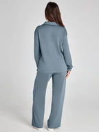 EaseLuxe™ Women’s 2-Piece Fall Outfit Set – Breathable & Wrinkle-Resistant Sweatsuit