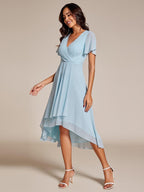 Elysian™ Midi Chiffon Wedding Guest Dress