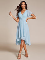 Elysian™ Midi Chiffon Wedding Guest Dress