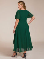 Elysian™ Midi Chiffon Wedding Guest Dress