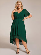 Elysian™ Midi Chiffon Wedding Guest Dress