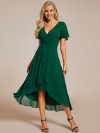 Elysian™ Midi Chiffon Wedding Guest Dress