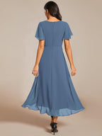 Elysian™ Midi Chiffon Wedding Guest Dress