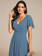 Elysian™ Midi Chiffon Wedding Guest Dress