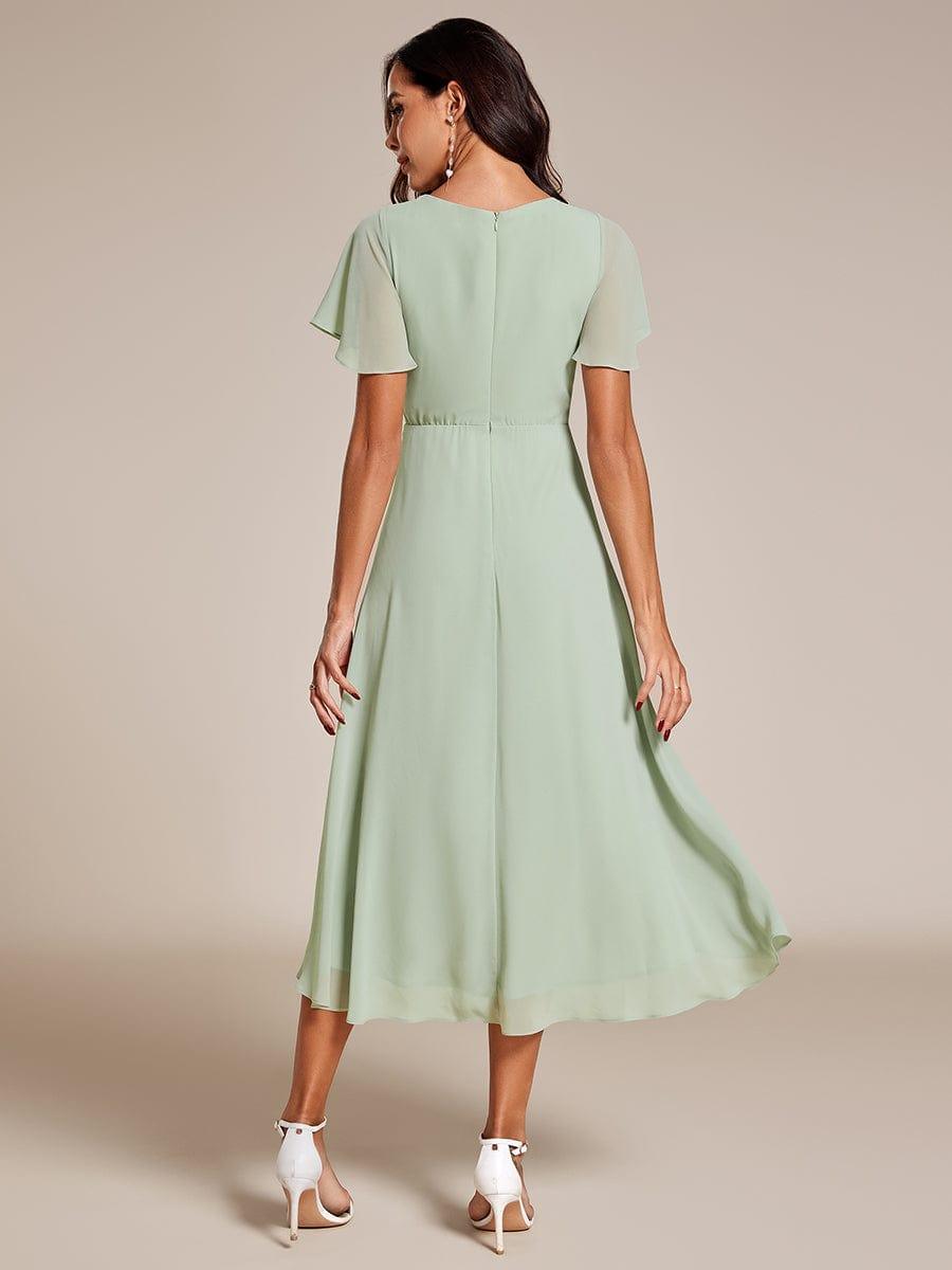 Elysian™ Midi Chiffon Wedding Guest Dress