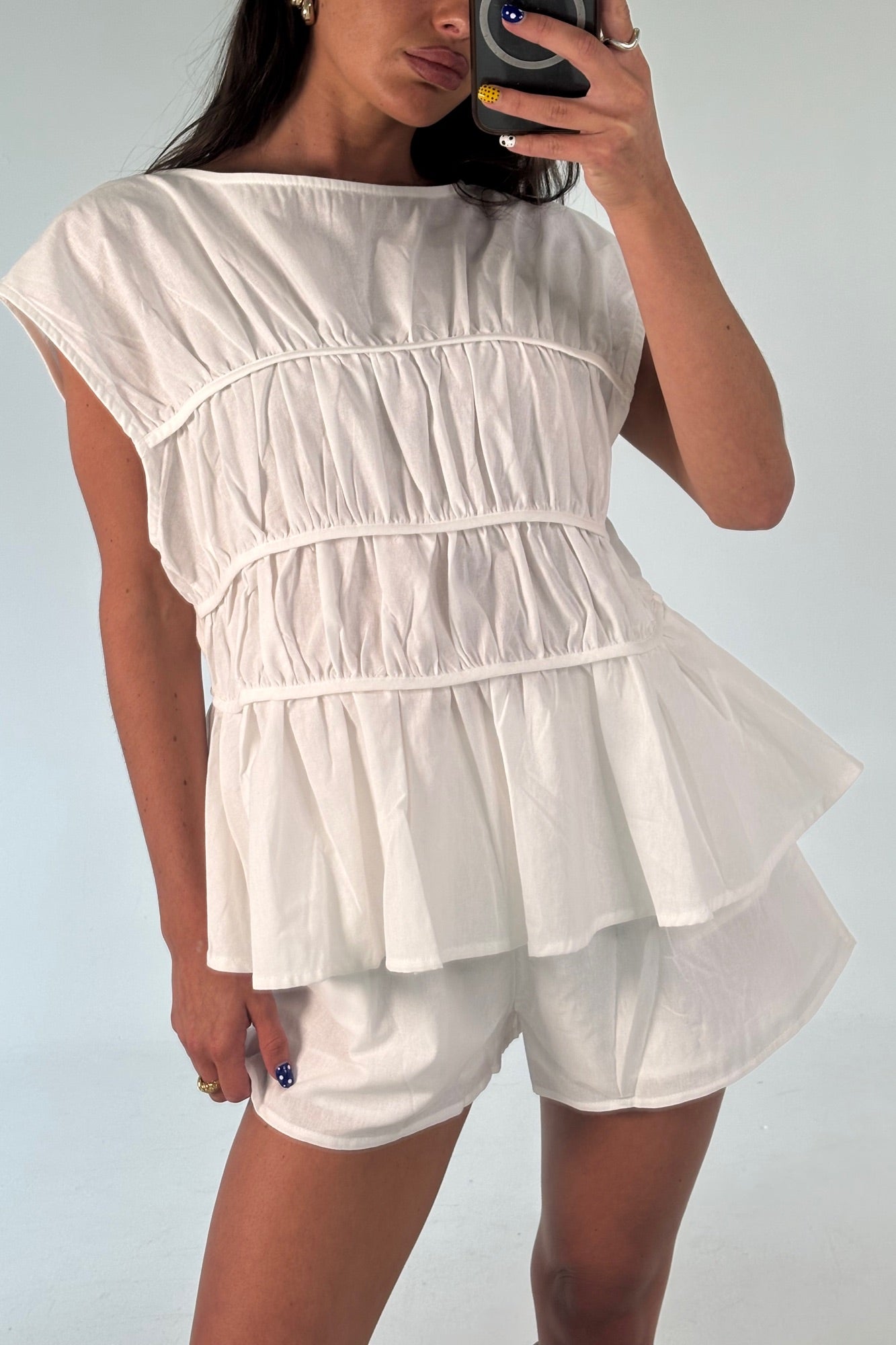 TILLY SET WHITE – TWO-PIECE SET