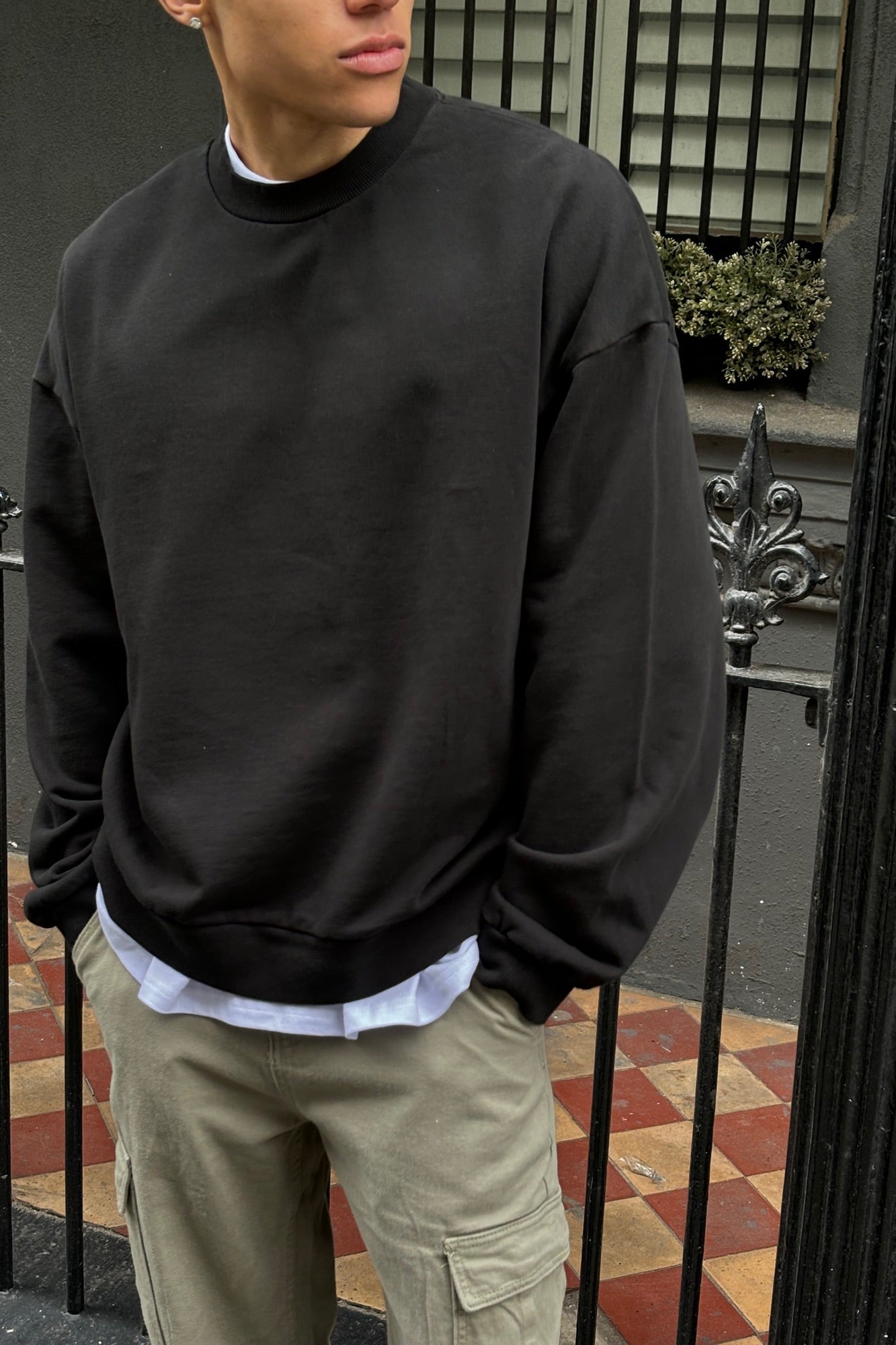 ELI DROP SLEEVE SWEATER BLACK -  FINAL SALE