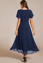 Elysian™ Midi Chiffon Wedding Guest Dress