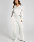 EaseLuxe™ Women’s 2-Piece Fall Outfit Set – Breathable & Wrinkle-Resistant Sweatsuit